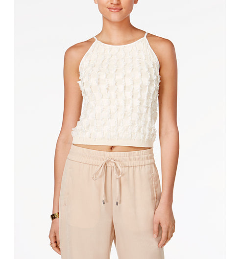 BAR III Sleeveless Fringe Top